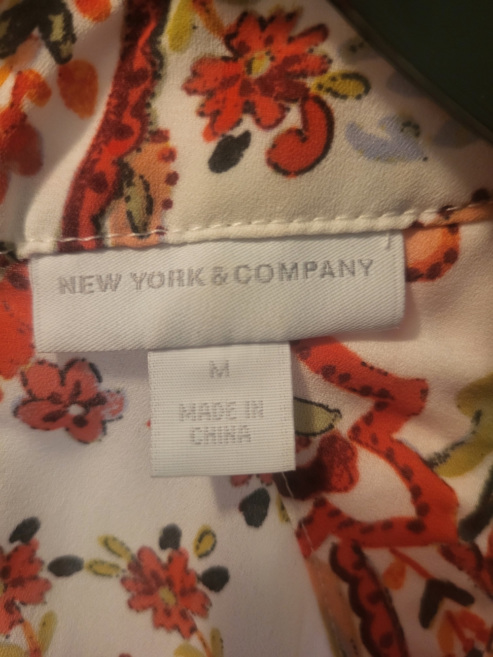 New York & Company White Paisley Halter Style Top and Pants Set. - Picture 8 of 14